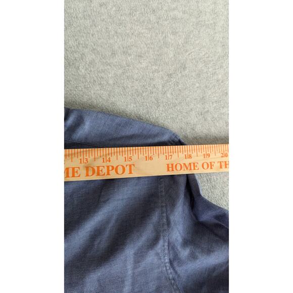 Paul‎ Smith Men Dress Shirt Size 38 Byard Solid Blue Button Up Preppy Italy Work - Picture 9 of 10